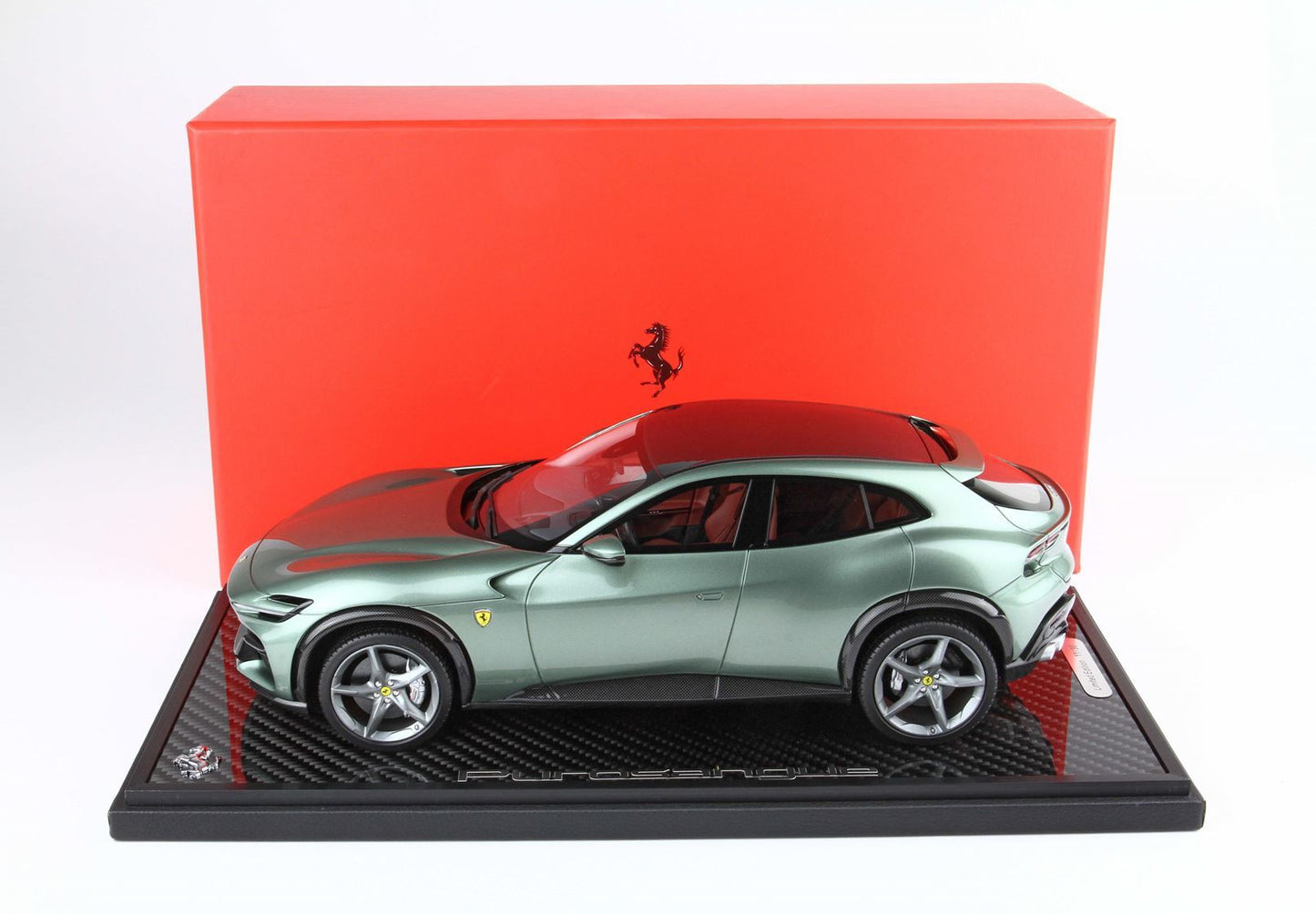 FERRARI PUROSANGUE PIERO FERRARI BASE CARBONIO VERDE DORA - PACCHETTO SPECIALE - Vroomi