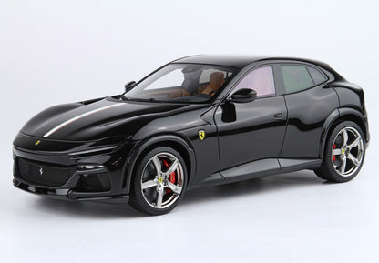 FERRARI PUROSANGUE - TETTO PANORAMICO NERO PUROSANGUE - BANDIERA ITALIANA - BASE ROSSA - Vroomi