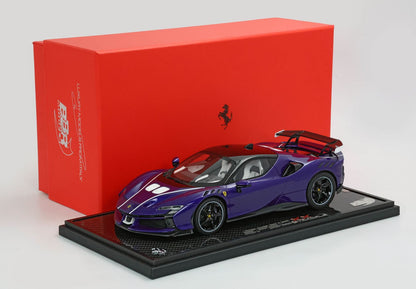 FERRARI SF90 XX STRADALE VIOLET21 - TETTO NERO - INTERNI BIANCHI - Vroomi