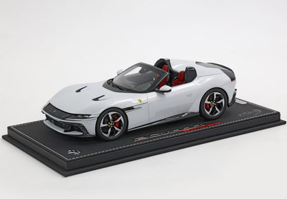 FERRARI 12CILINDRI SPIDER BIANCO ARTICO - CERCHI NERO LUCIDO E SILVER - Vroomi