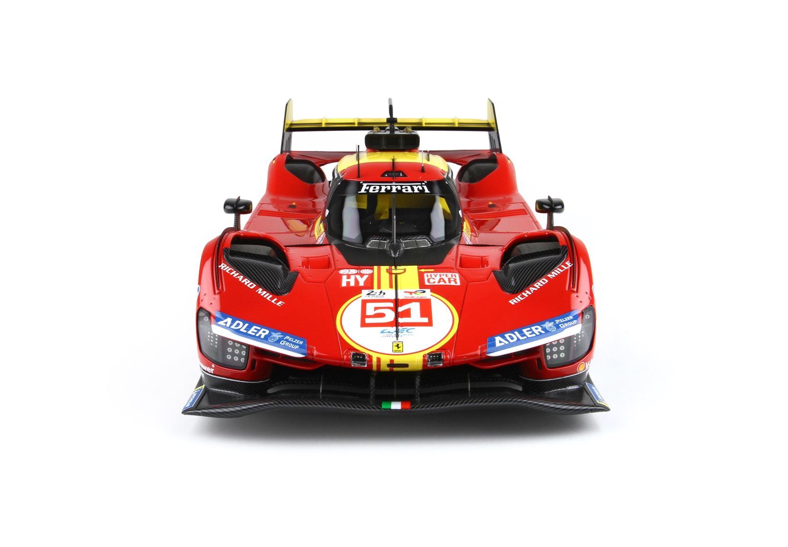 FERRARI 499P AUTO N. 51 - 3° POSTO ALLA 24 ORE DI LE MANS 2024 PILOTI PIER GUIDI GIOVINAZZI CALADO - Vroomi