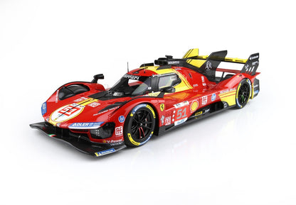 FERRARI 499P AUTO N. 51 - 3° POSTO ALLA 24 ORE DI LE MANS 2024 PILOTI PIER GUIDI GIOVINAZZI CALADO - Vroomi