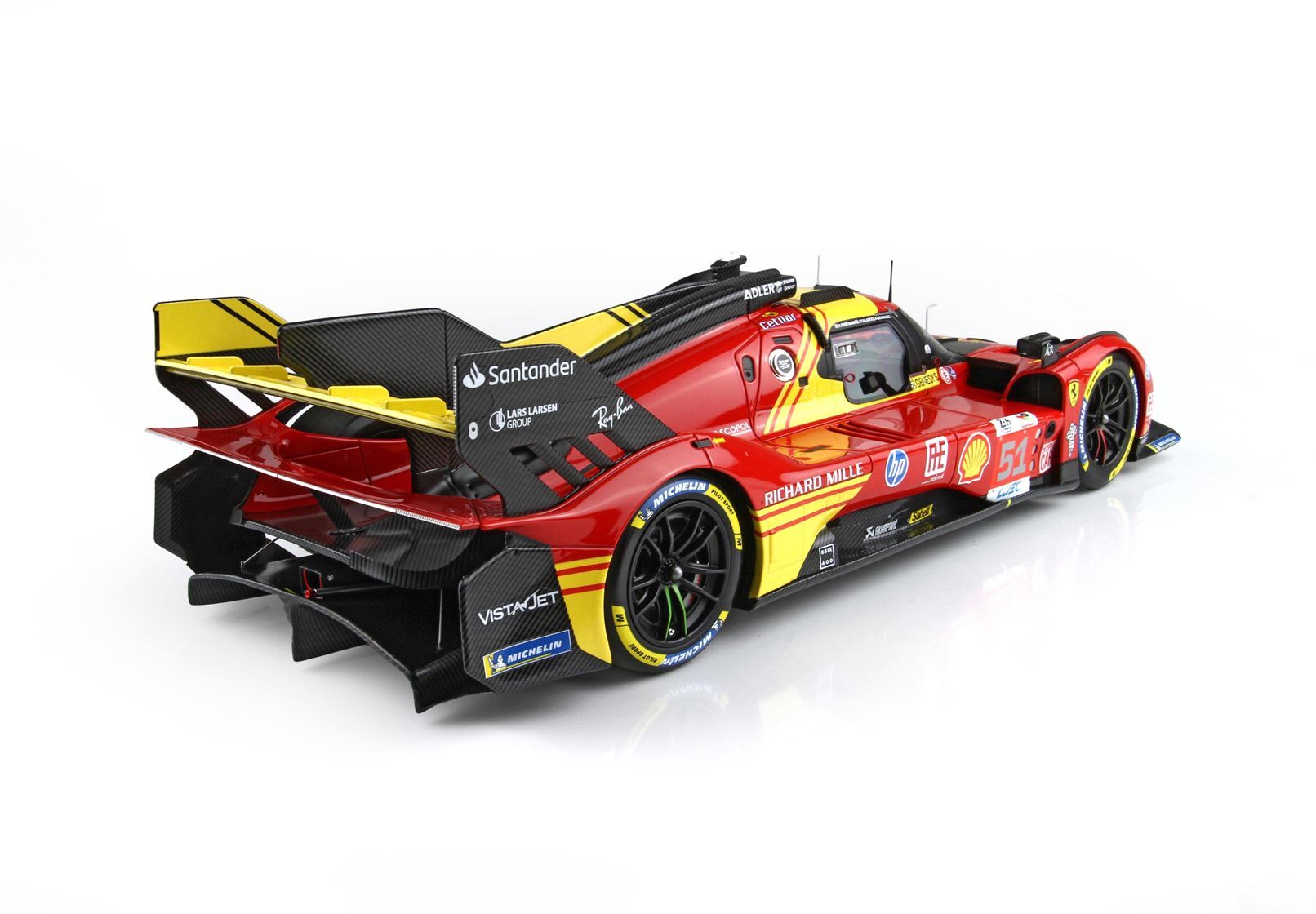 FERRARI 499P AUTO N. 51 - 3° POSTO ALLA 24 ORE DI LE MANS 2024 PILOTI PIER GUIDI GIOVINAZZI CALADO - Vroomi